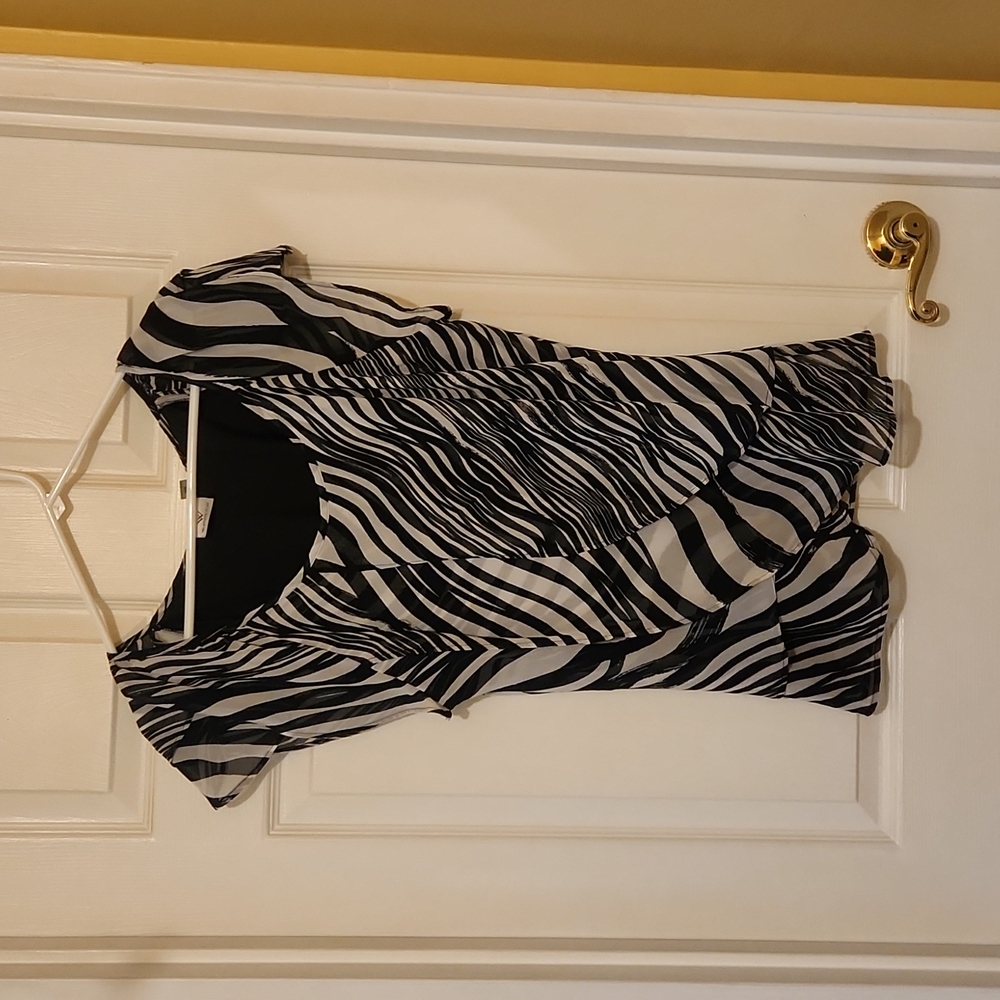 Zebra style print top